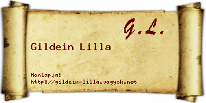 Gildein Lilla névjegykártya